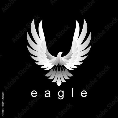 Unique and simple eagle with attractive colors image graphic icon logo design abstract concept vector stock. Can be used as symbols related to bird or character. photo