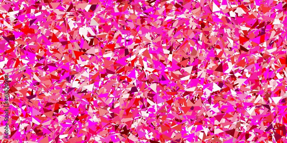 Light pink, yellow vector background with polygonal forms. Light pink, yellow vector background with polygonal forms.
