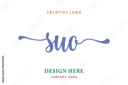 SUO lettering logo is simple, easy to understand and authoritative