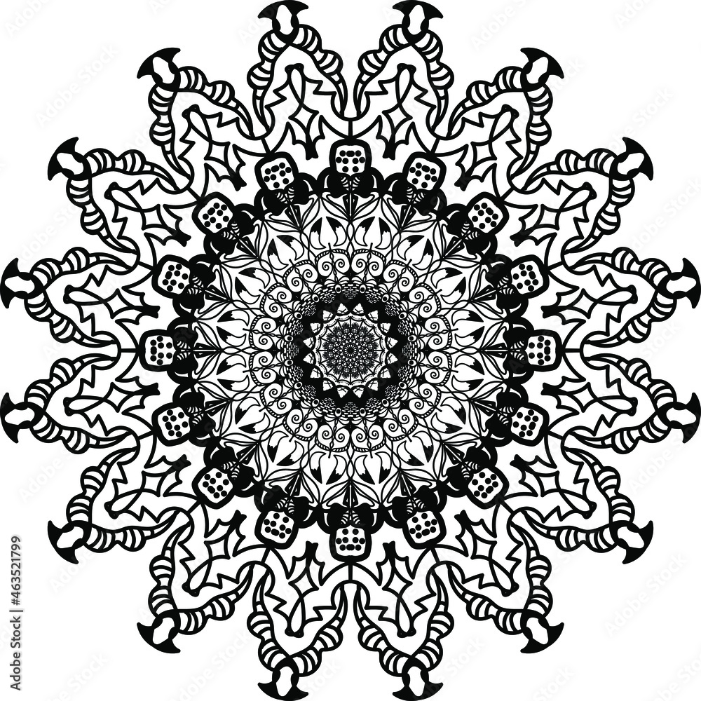 abstract floral ornament vector model abstract floral ornament vector model