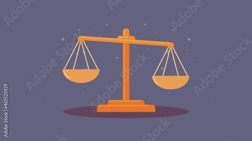 justice scale balance measure animation