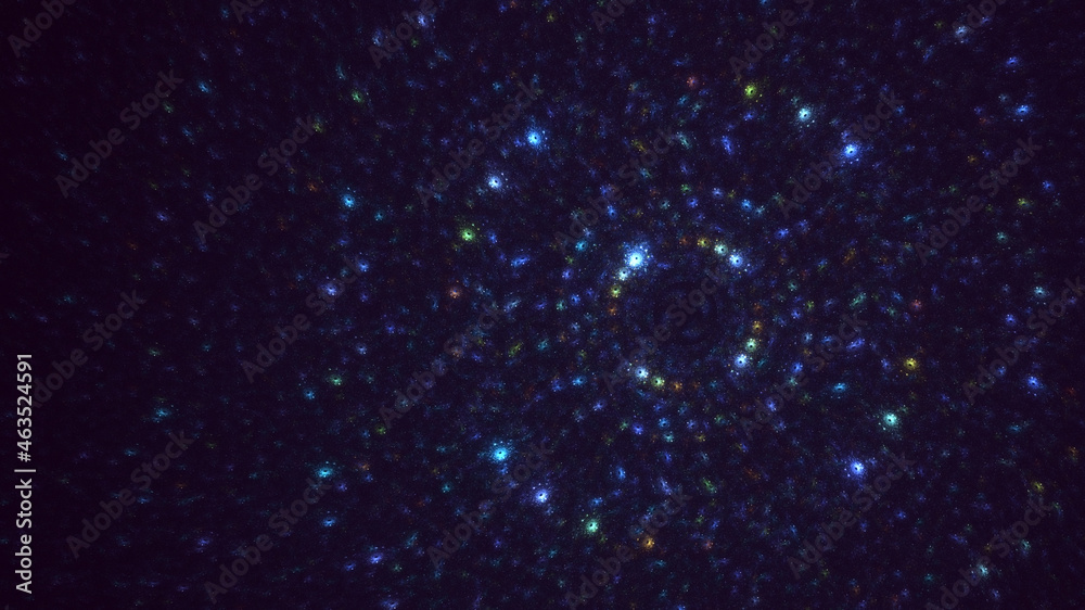 Fototapeta premium 3D rendering abstract round light background