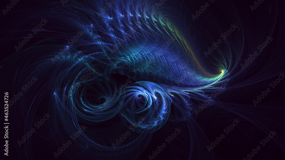 Fototapeta premium 3D rendering abstract colorful fractal light background