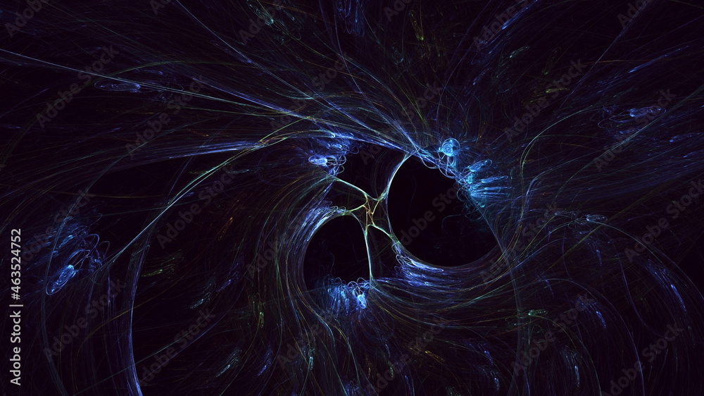 Naklejka premium 3D rendering abstract multicolor fractal light background