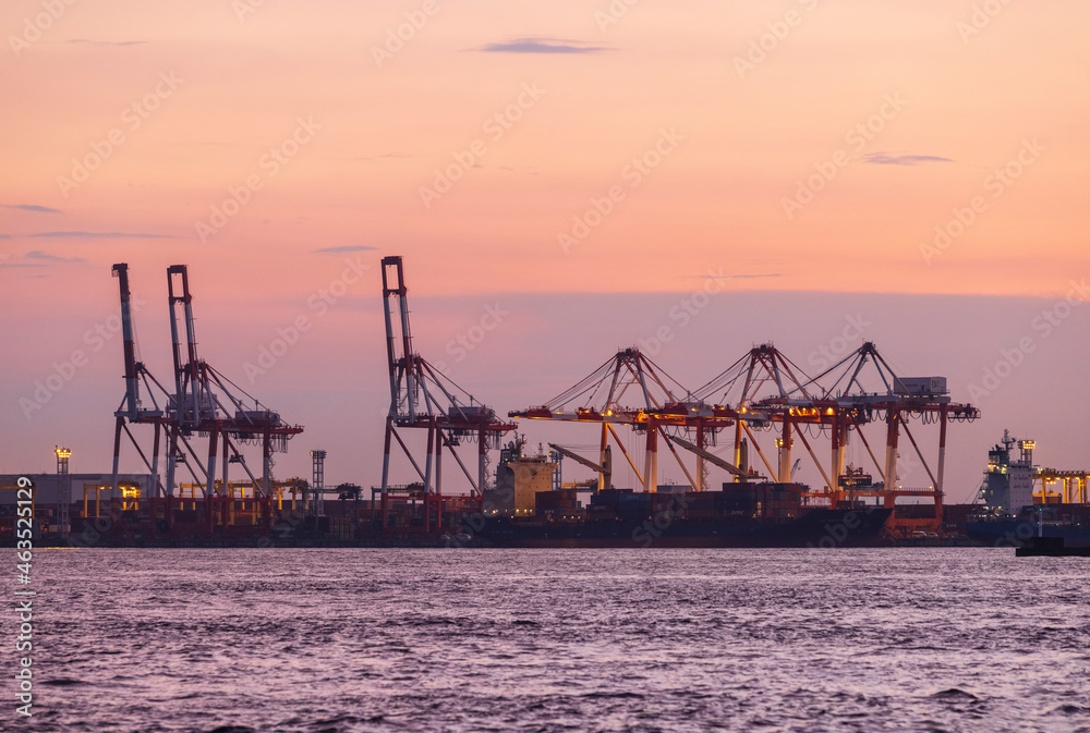 Fototapeta premium 大阪港_夕景 夏