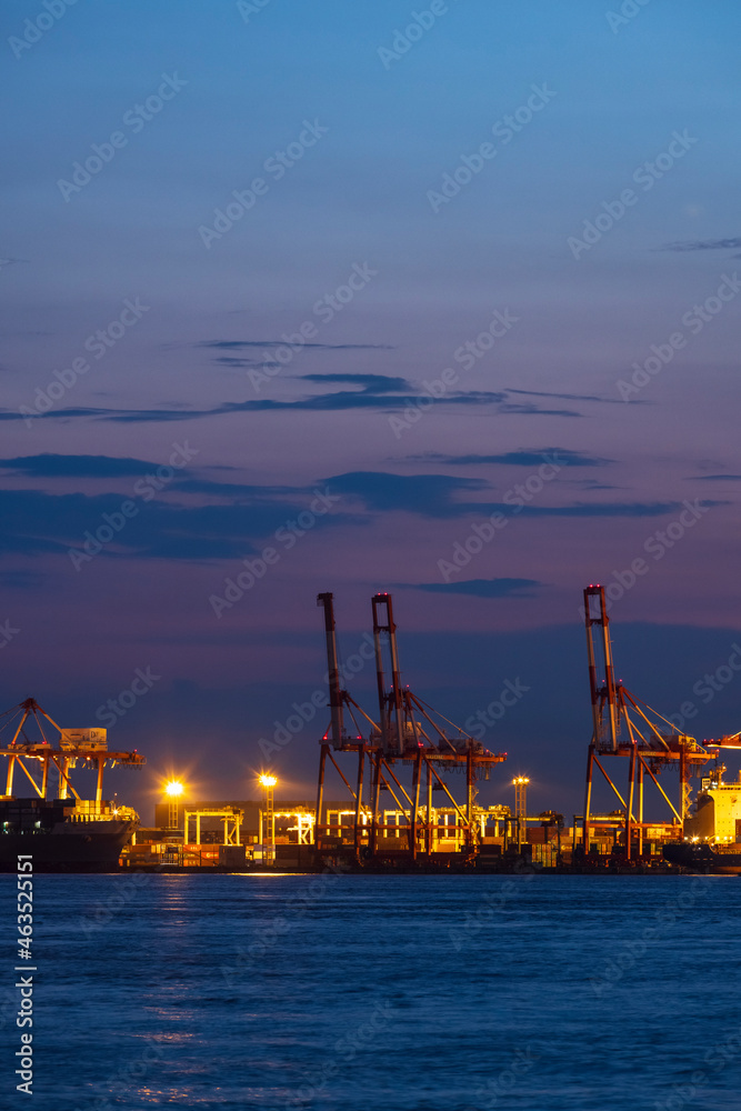 Obraz premium 大阪港_夕景 夏