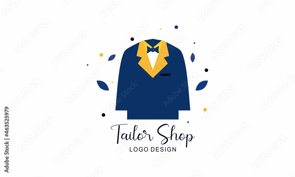 Tailor shop logo design emblem Stock Vector | Adobe Stock