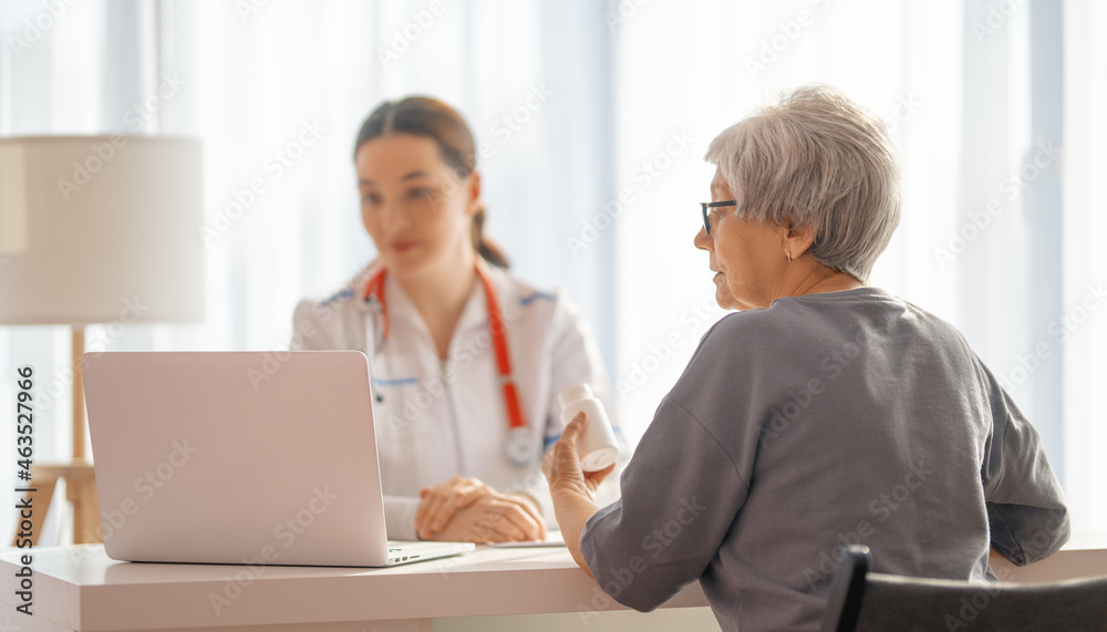 patient listening to a doctor