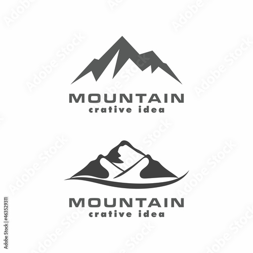Mountain icon Logo Template Vector illustration design
