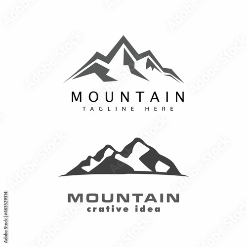 Mountain icon Logo Template Vector illustration design