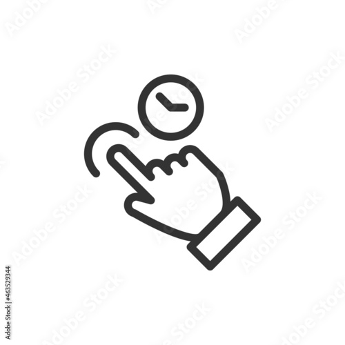 Simple swipe line icon.