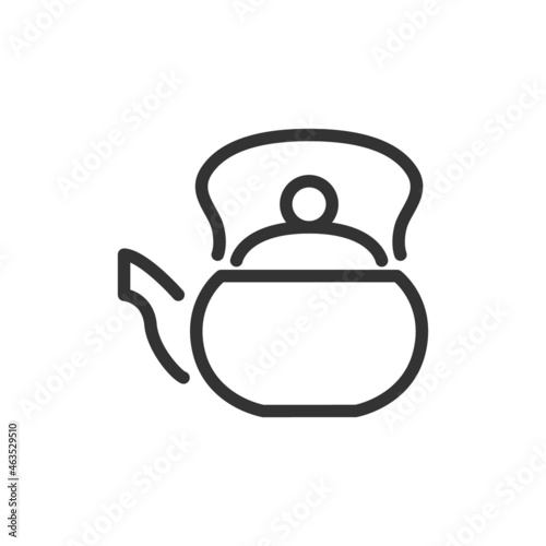 Premium tea line icon for app, web and UI.