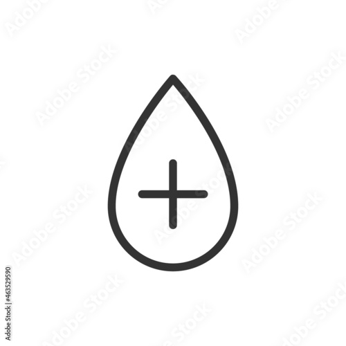 Simple blood line icon.