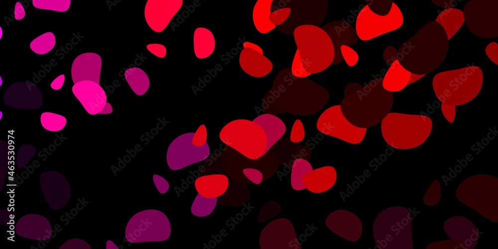 Dark pink, yellow vector backdrop with chaotic shapes.