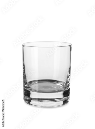 Beautiful empty glass isolated on white background