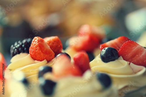 Dessert With Fruits On The Table