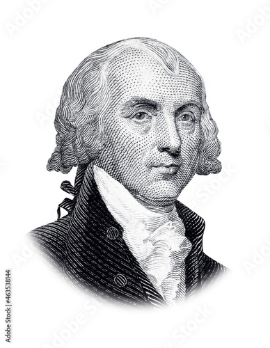 Portrait of USA President James Madison