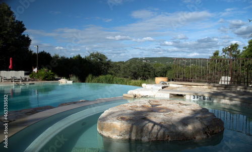 Infinity Pool in hills near Lake Travis photo