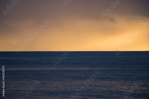 Sunset background  Black sea sunset view and landscape