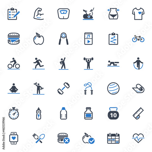 Fitness icons