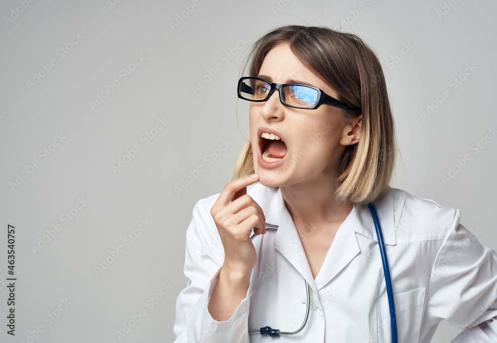 nurse with stethoscope health care Professional