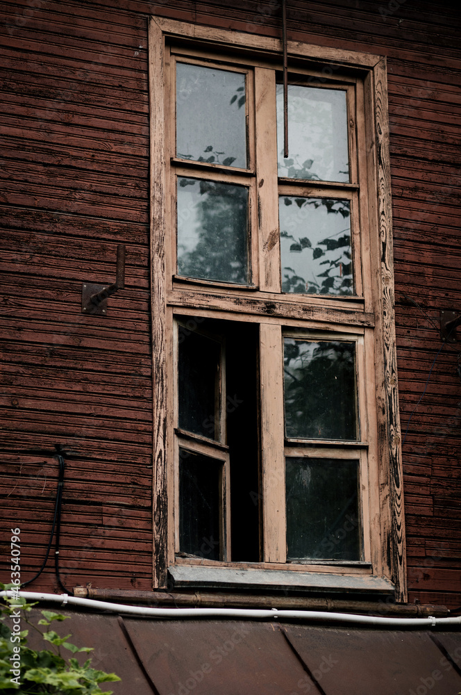 old rustic window
