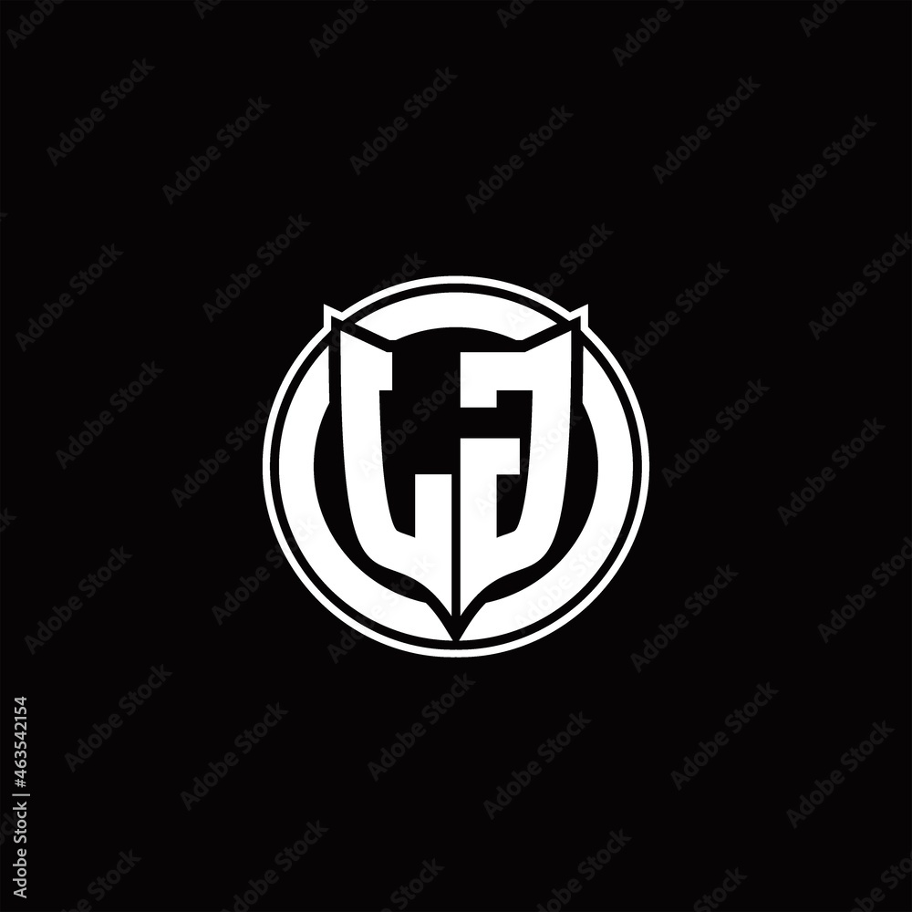 LG Logo monogram with shield and circluar shape design tamplate LG Logo monogram with shield and circluar shape design tamplate