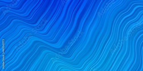 Light BLUE vector template with curves.