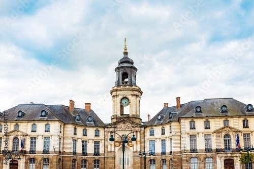 Street view of downtown in Rennes, France