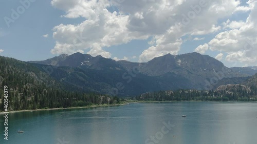 Mammoth Lakes June Lake Aerial Shot Sierra Nevada Mountains R California USA