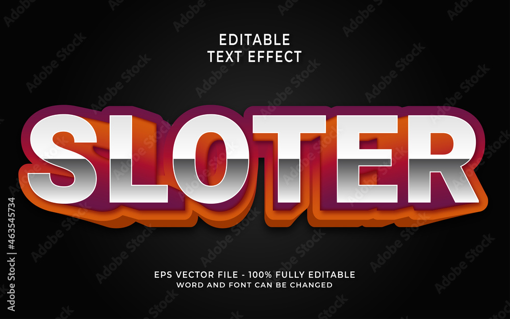 sloter editable text effect sloter editable text effect
