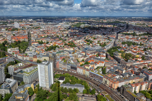 View Over City Of Berlin In Germany