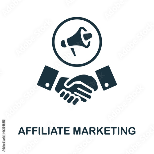 Affiliate Marketing icon. Monochrome sign from affiliate marketing collection. Creative Affiliate Marketing icon illustration for web design, infographics and more