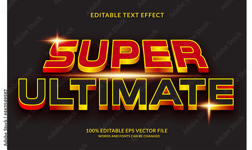SUPER ULTIMATE editable text effect
