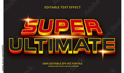 SUPER ULTIMATE editable text effect