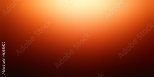 Deep orange dawn sky empty blur background. Bright lighting on top and dark shade on down.