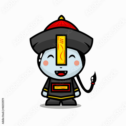 cute character chinese ghost vampire