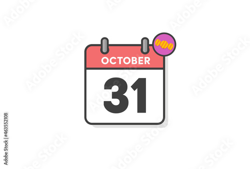 ハロウィンの日・10月31日の日めくりカレンダー：キャンディのバッジ付き
