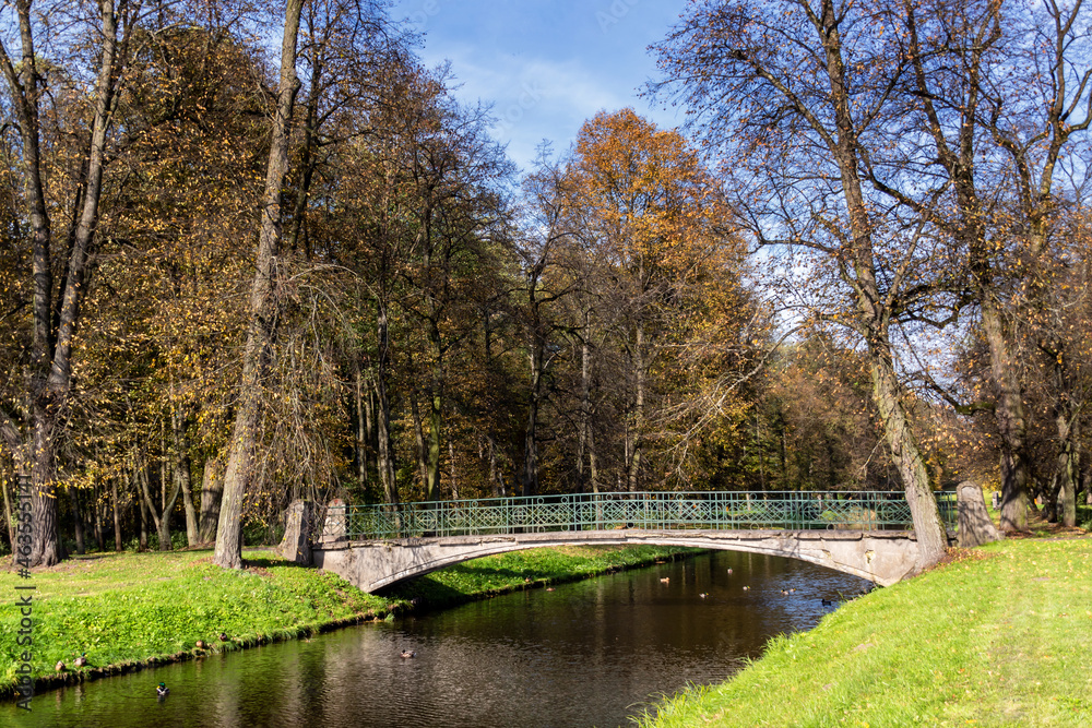 Park w zespole pałacowo-parkowym Branickich w Choroszczy, Podlasie, Polska	
