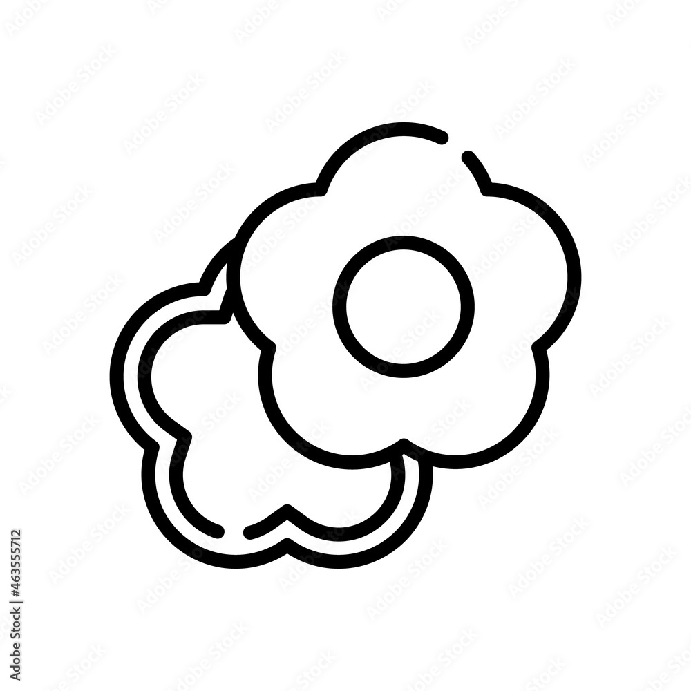 Japanese food line icon on white background Japanese food line icon on white background