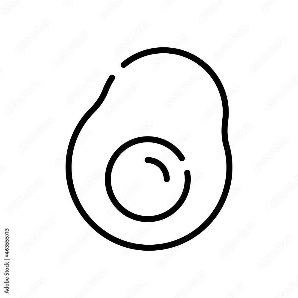 Japanese food line icon on white background Japanese food line icon on white background