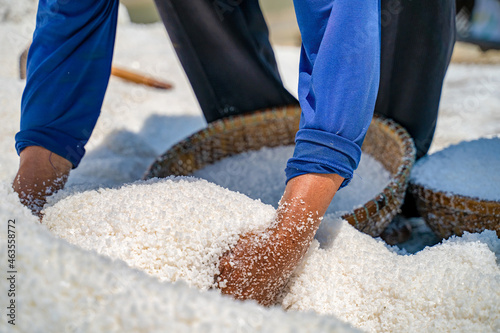 Sa Huynh salt field, Duc Pho, Quang Ngai, Vietnam.