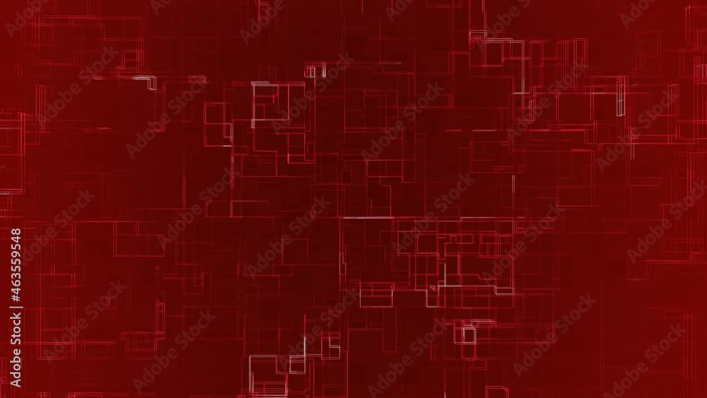 Red Circuit Board Scan Loop Up Animation Background Red Circuit Board Scan Loop Up Animation Background