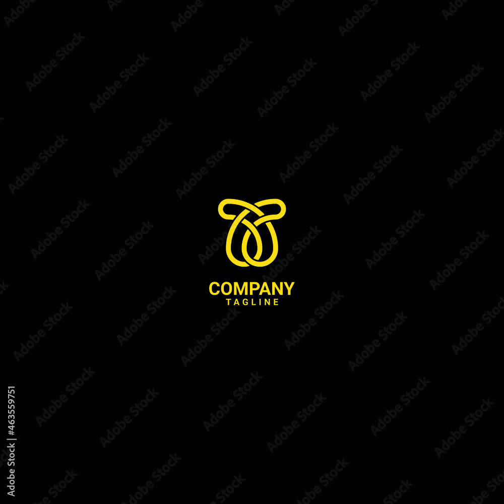 monogram knot logo with gold color has unlimited meaning in creativity monogram knot logo with gold color has unlimited meaning in creativity