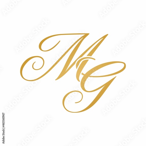 MG initial monogram logo
