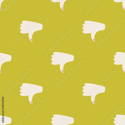 Seamless vector hands gesture pattern. Stylish pattern for design, fabric, textile etc.