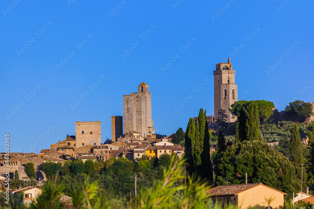 San Gimignano medieval town in Tuscany Italy