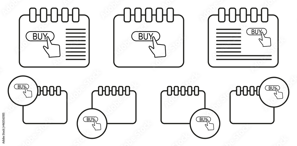Finger, buy, touch vector icon in calender set illustration for ui and ux, website or mobile application Finger, buy, touch vector icon in calender set illustration for ui and ux, website or mobile application