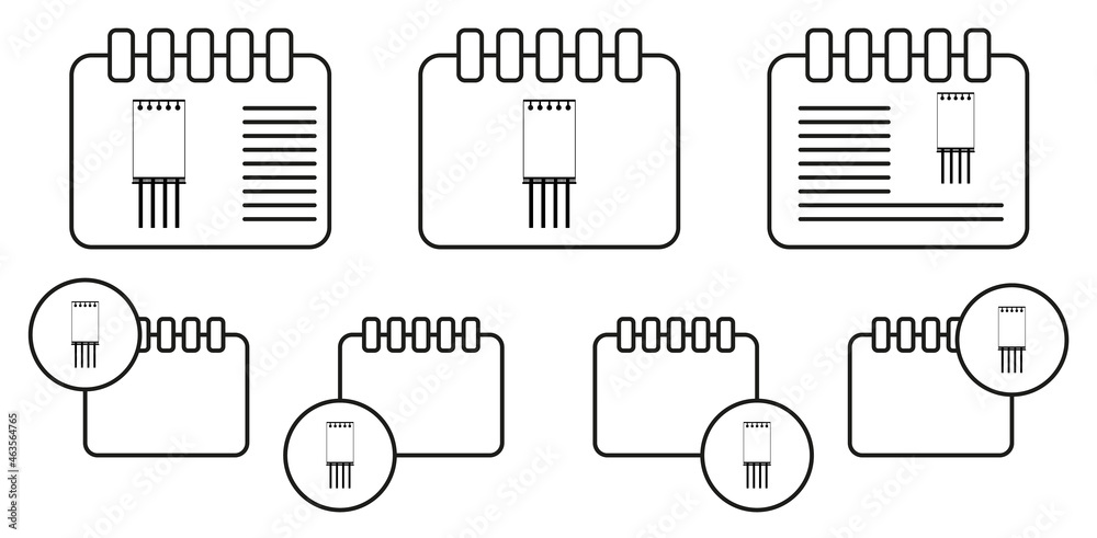 Billboard vector icon in calender set illustration for ui and ux, website or mobile application