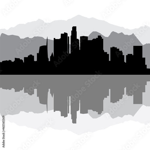 los angeles city skyline